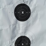 The bottom was irons. The top was my optic. 25m zero.