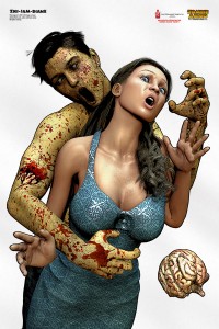 Busty female zombie shoot/no-shoot targets for the zombie apocalypse and TEOTWAWKI/SHTF training are a Good Thing.