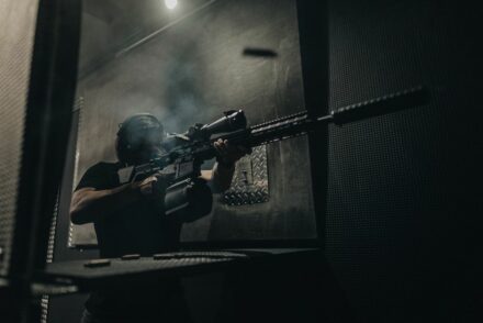 Aero Rifle at an indoor range