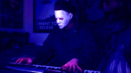 The Halloween theme song played by Michael Myers himself.